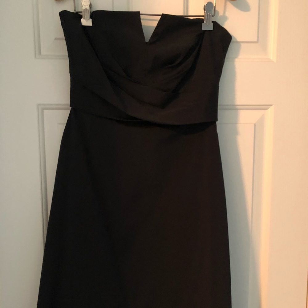 White House Black Market Black strapless dress